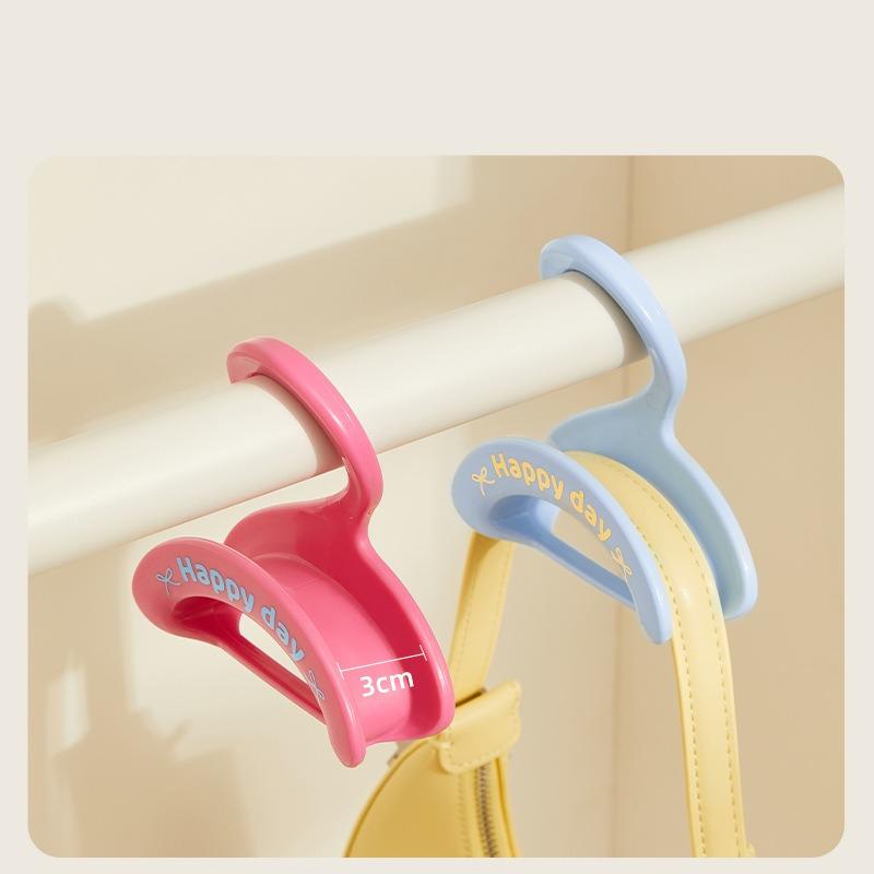 Traceless Bag Hook Wardrobe Traceless Bag Rack Storage Silk Scarf Tie Arched Hanger Can Be Stacked Coat Rack