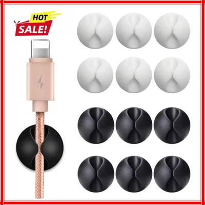 10/20pcs Mini Cable Winder Organizer USB Charging Cable Clips Desk Tidy Organiser Wire Cord Holder Protectors In Home Office Car