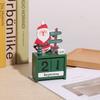 Christmas Mini Wooden Countdown Calendar Ornament Adjustable Date Children Holiday Gifts For Desktop