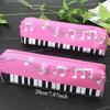 1 stuks Muziek-Thema Etui, Piano Toetsenbord Ontwerp, Enkellaags Vierkant Kantoorartikelen Organizer voor Kantoor, Compact, Creatief Cadeau