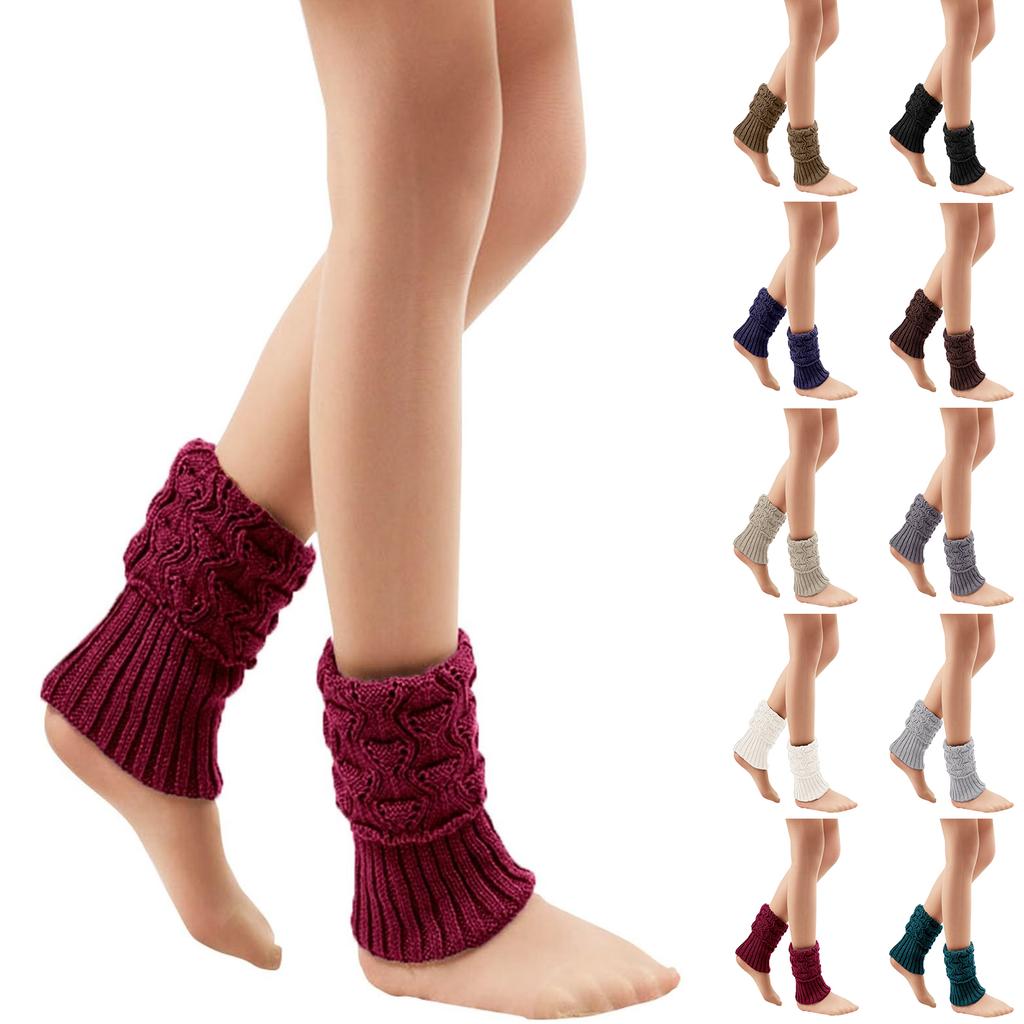 Women's Winter Turn-over Short Small Fish Mouth Foot Cover Hollow Knitted Wool Socks