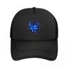 Harajuku Seal Team Blaue Flamme Benutzerdefinierte Netz-Baseballkappen für Damen High-End Fe Unisex Strand-Dad-Hüte Trucker-Kappe