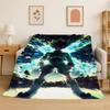 Anime Hunter × Hunter HxH Cartoon Flannel Blanket Soft Warm Throw Blanket for Bedroom Living Room Bed Travel Camping Picnic