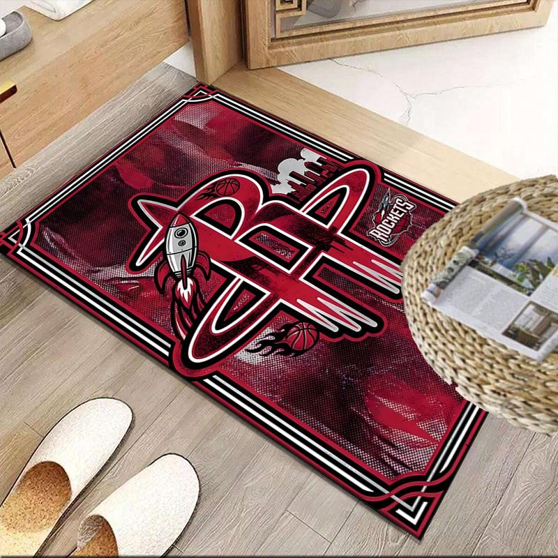 Rockets Basketball Team  Carpet, Kitchen Rugs, Yoga Mat, Non-Slip Mats, Rug for Bathroom, Living Room bedroom, Camping Rugs Christmas Gift