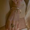 Retrofinger Silver925 Hollow Bangle #Sb360