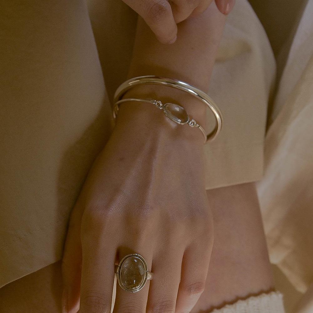 Retrofinger Silver925 Hollow Bangle #Sb360