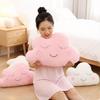 Shy Sky Plush Throw Pillow Stuffed Pink Grey White Cloud Moon Star Water Drop Soft Cushion Sofa Chair Decoration Present