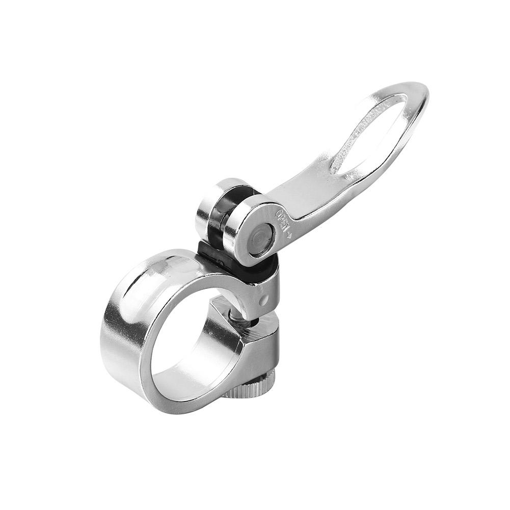 10-1pc Bicycle Seatpost Clamp Quick Release Alloy Aluminium 25.4/28.6mm Saddle Closure Bicycle Parts For Mountain Bike Seat Tube
