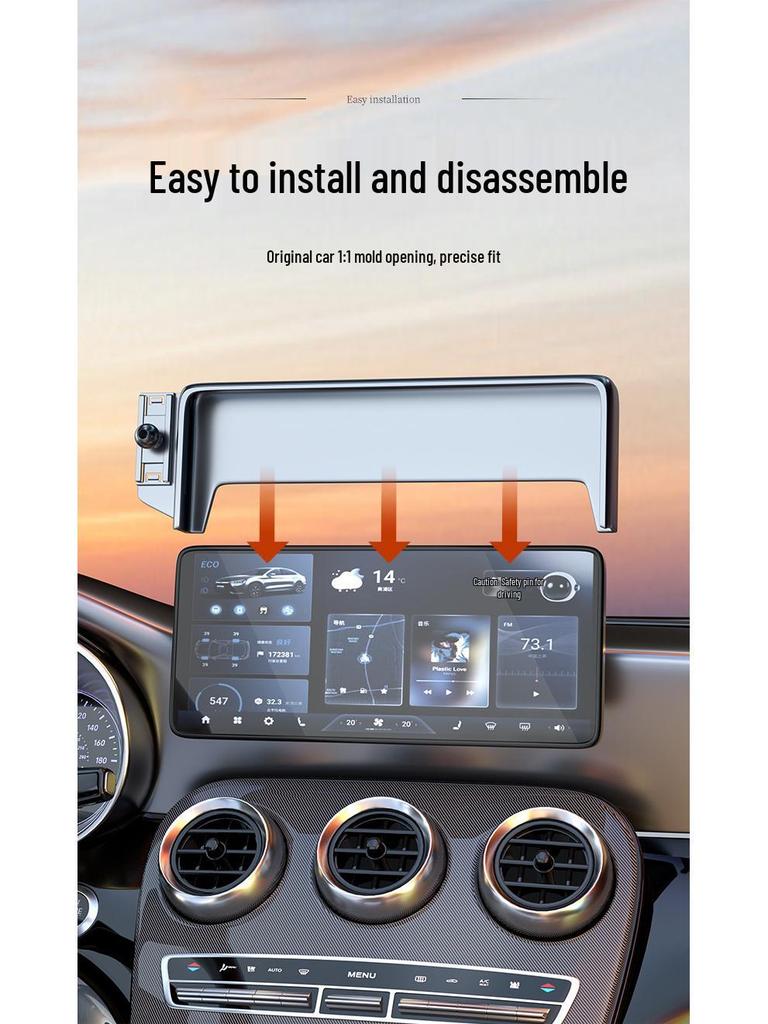 Heavy Duty Sinotruk Howo S6 Mobile Phone Holder for 24-25 Model Pickup Truck - Navigation Modification & Interior Decoration Accessories