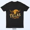 Vintage Texas Orange Pánské Texas Ženy Retro Klasické Tričko