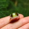 New natural Hetian jasper rings for women exquisite light luxury ethnic style engagement party  jewelry adjustable