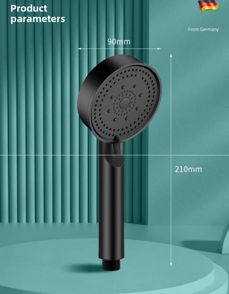5 Mode Pressure Boost Shower Head Multifunction Adjustable Large Water Yield Shower Nozzle Massage Shower Bathroom Accessory
