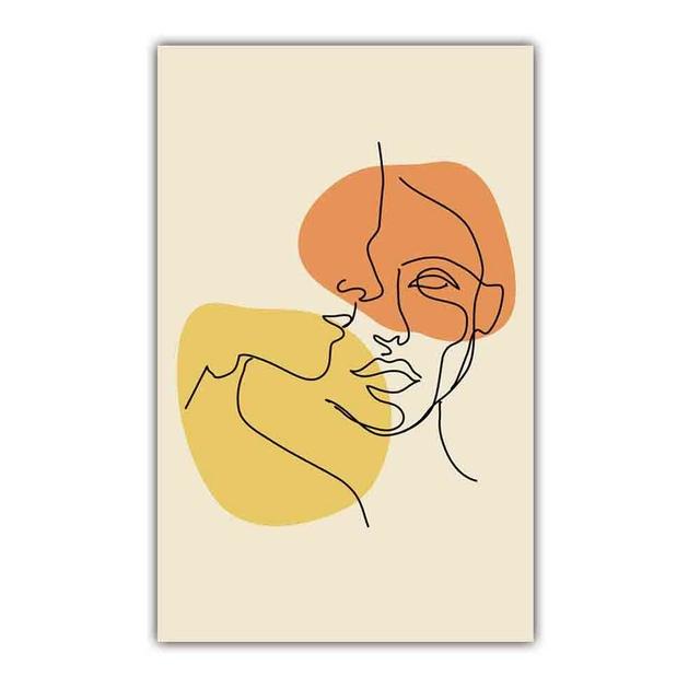 

Скандинавское абстрактное искусство фигура холст картина минималистичные линии матисс постер офис гостиная спальня украшение дома фреска без рамки 21*30cm No Frame