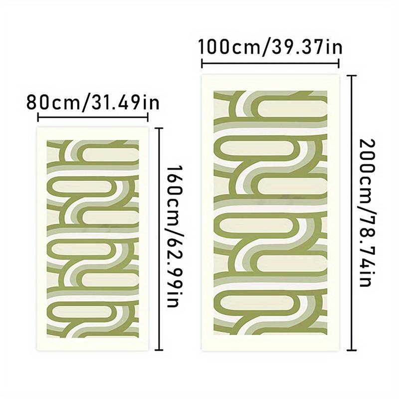 Luxusní plyšová imitace ovčí kůže Lehká Měkká Zelená Předložka k posteli - Obdélníková Plošná Předložka pro Dekoraci Ložnice a Obývacího Pokoje, Pratelná v pračce