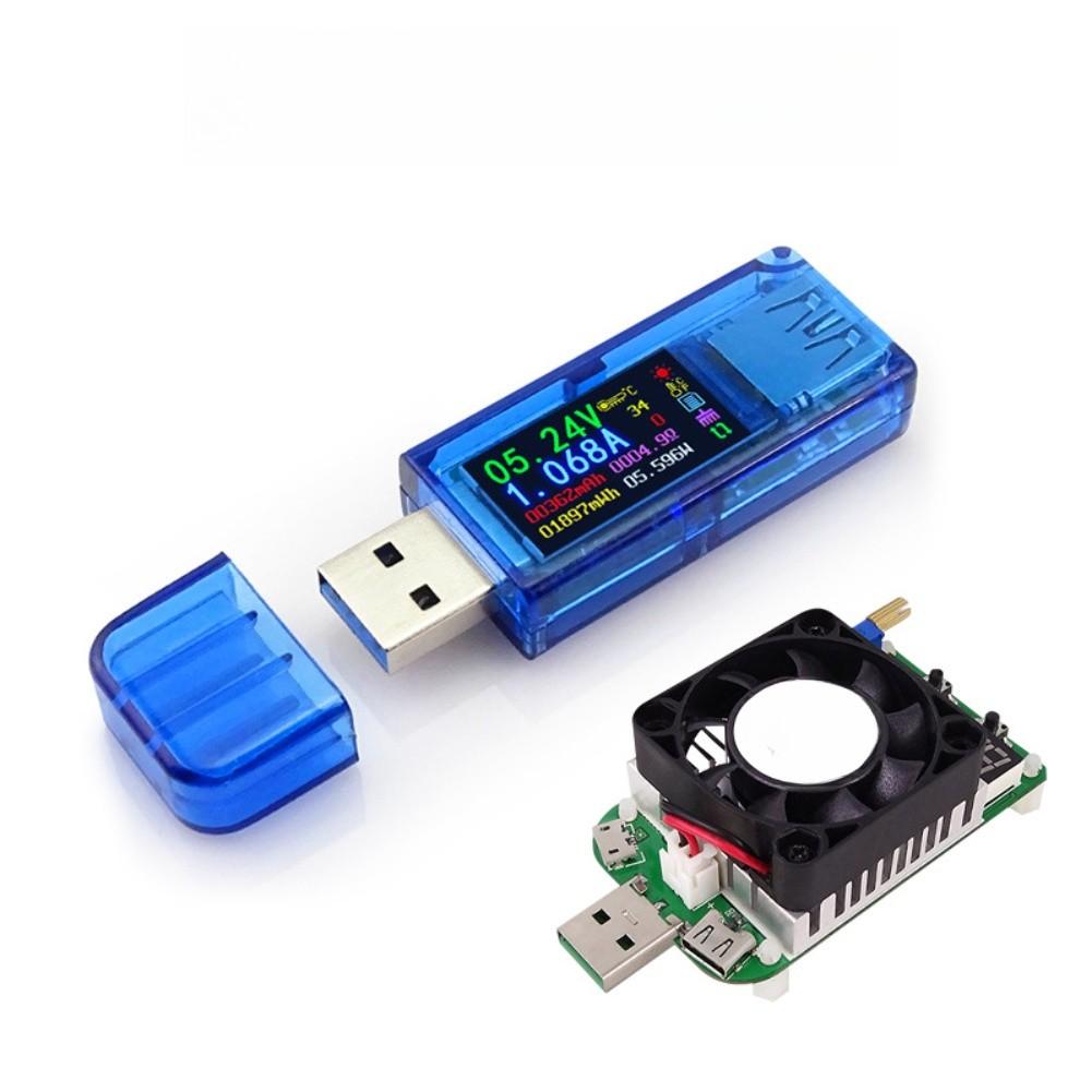 Compact USB Tester with Color Screen for Accurate Voltage Current Power Battery Capacity Measurement with Memory Function