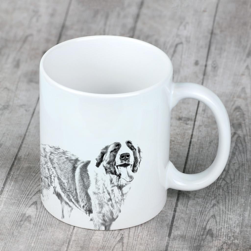 St. Bernard, Saint Bernard, Alpine Mastiff, Bernhardiner - cup with a dog, cute cup with graphics, a gift with your photo from the Art-Dog brand