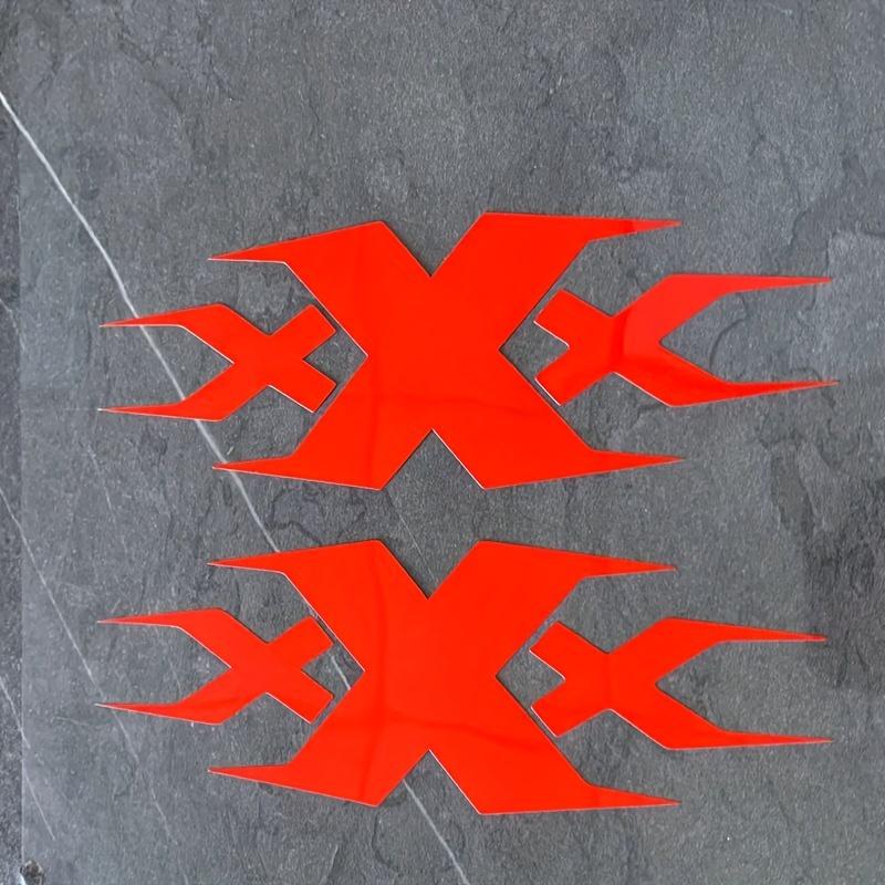 2PCS XXX Motorcycle Stickers Waterproof DIY Motorbike Helmet Side Panels Fuel Tank Fairing Scooter Vinyl Decals Cool Decoration