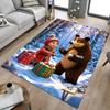 1PC Bear Christmas Extra Large Non Slip Floor Carpet, Office, Family, Bedroom, Studio Large Area Rug Indoor Rugs