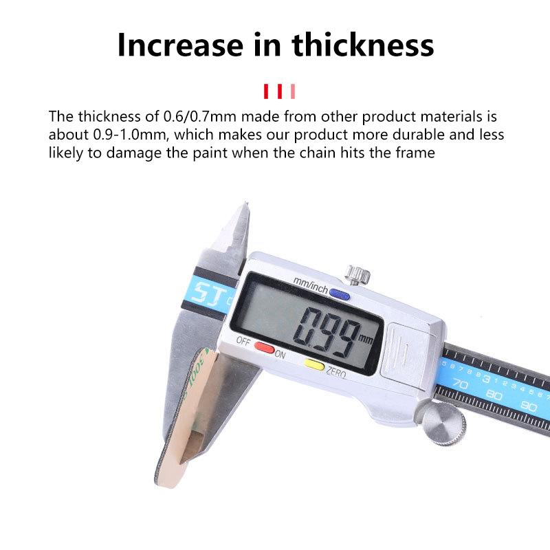 Bicycle Chain Protector Black Cycling Frame Chain Stay Posted Protector Chain Care Guard Cover Bike Accessories