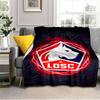 Lille Football Club Emblem Blanket Lightweight Ideal Bedding Blanket Perfect for Travel, Camping, Living Rooms, Offices, Sofas, Fan Christmas Gift
