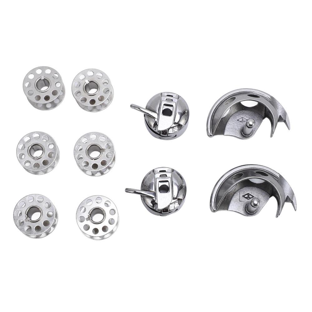 10pcs Hook Race Bobbin Case Iron Shuttle Hook Sewing Machine Bobbins  Household