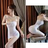 Lingerie transparente ultra fine et sexy pour femme, mini robe moulante en maille transparente, pyjama transparent, vêtements de nuit, clubwear