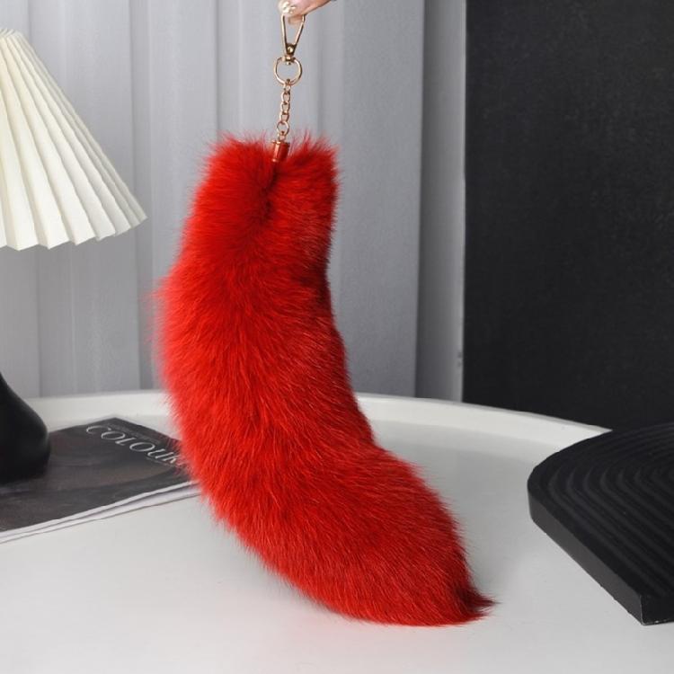 Cosplay Coda di Volpe in Capelli Sintetici Portachiavi alla Moda con Ciondolo a Coda di Volpe Portachiavi Accessorio per Auto e Borsa