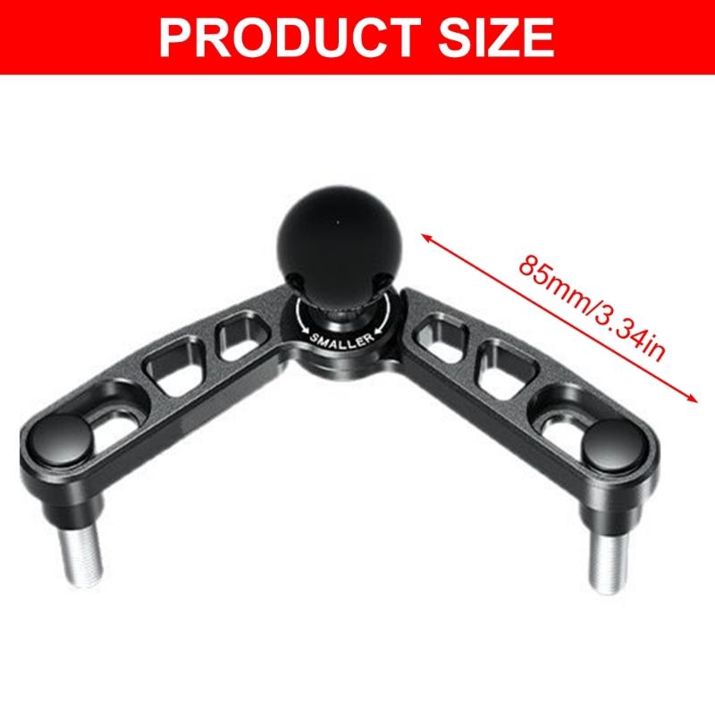 Universal Heavy Duty Aluminum Adjustable 25mm Ball Base Mount Suitable For Motorcycle Fork Stem Device Holder Accessory