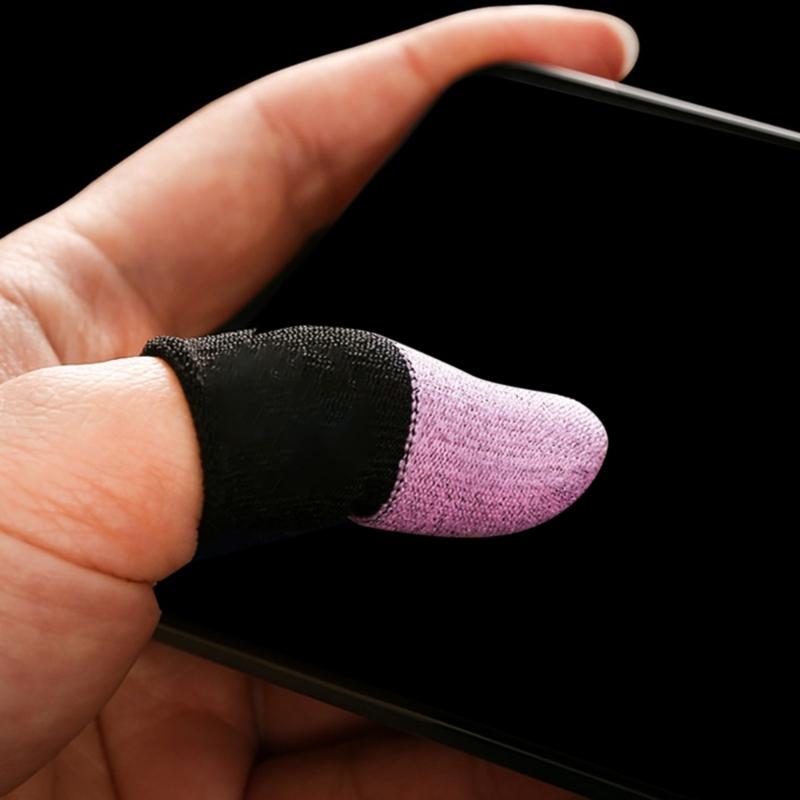 Finger Gloves Thumb Fingertip Covers for Mobile Phone Games Anti Slip Thumb Sleeve Sweatproof Breathable Finger Cover