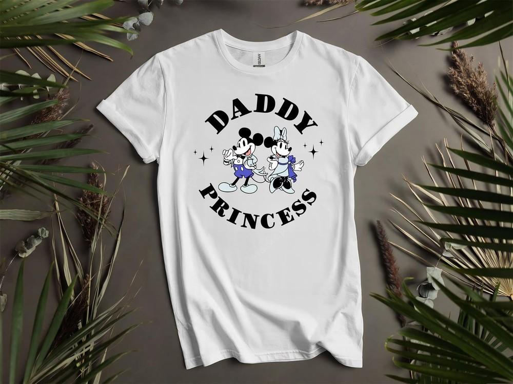 

Daddy Princess Mickey Minnie Tshirt T shirt Men Women Unisex Tshirt L83 Unisex T-Shirt XXL