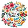 35-70pcs Tropical Beach Stickers Summer Cartoon Sticker For School Teacher Student Stationery Stickers