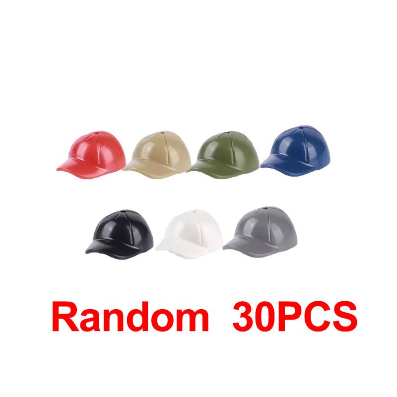 MOC Figure Soldato Città Casco Blocchi da Costruzione Accessori Cappellino da Baseball Sci Cappello da Strega Cowboy Ufficiale USA Bandito Mattoncino Giocattolo Regalo J022