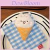 Animal Plush Bag Charm Featuring Ice Cream Cone Shape For Gifts And Decor