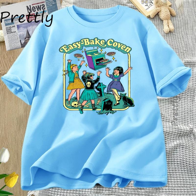 

Halloween Tshirt Easy Bake Coven Halloween Retro 90s T Shirt Women Unisex Casual Short Sleeve Graphic T Shirts Womens Clothing 4XL