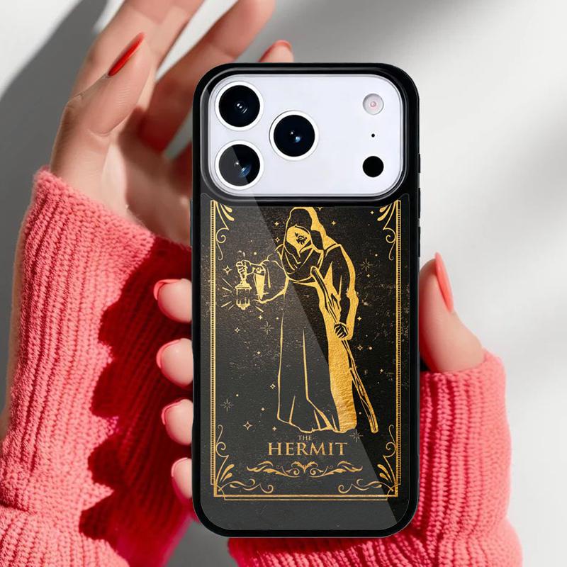 The Hermit Tarot Card Witchcraft Phone Case for iPhone 17 Air 16e 15 14 13 Pro Max Back Cover for 12 11 Pro Coque