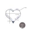5-Piece Stainless Steel Heart Cookie, Vegetable & Fruit Cutter Set - Valentine's Day Special
