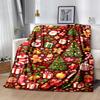 1Pc Christmas Festive Design Blanket Soft And Comfortable Casual Warm Camping Travel Christmas Halloween Gift M921357