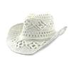 Hollow Out Men Straw Hat Western Cowboy Hat Beach Cap Solid Color Unisex Shading Hand Made Fashion Summer Hat