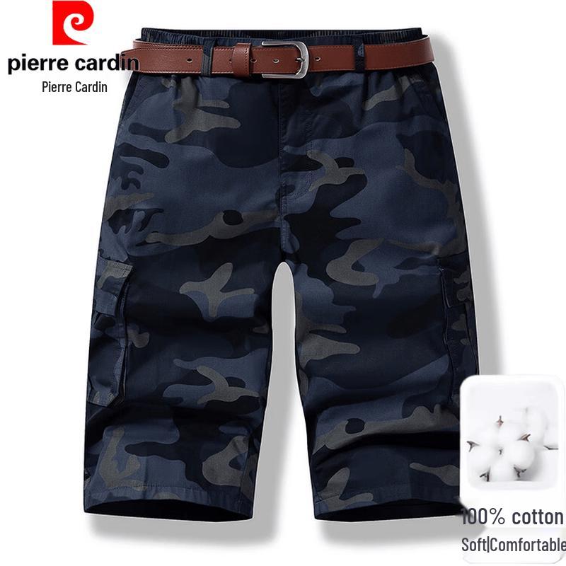 Pierre Cardin Men s Summer Camouflage Multi-Pocket Cargo Capri Pants 4XL