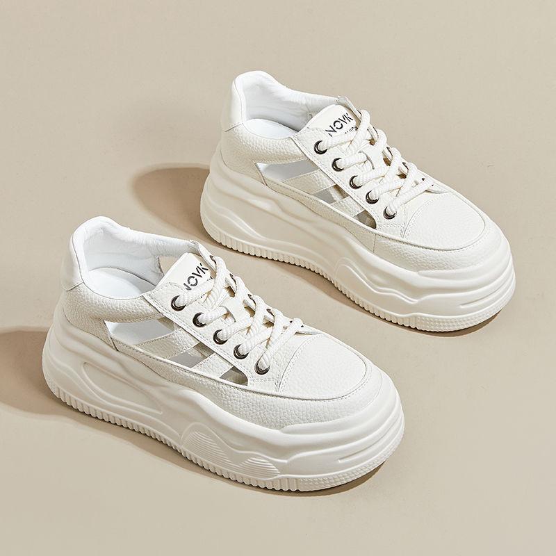 Summer Hollow Women's Thick-soled Heightening Women's Shoes Fashion Hole Shoes Student Sports and Leisure Shoes Bag Head Sandals