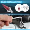 Motoforti Universal Motorcycle M6 License Plate Screws Cover Anti Theft License Plate Screw Frame Bolt Kit Aluminum Alloy 4 Pcs