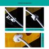 Nylon Cable Clip Set: Power Cord Buckle, Flat Cable Holder, Wire Protector, Cable Tie Tube for Electric Wires