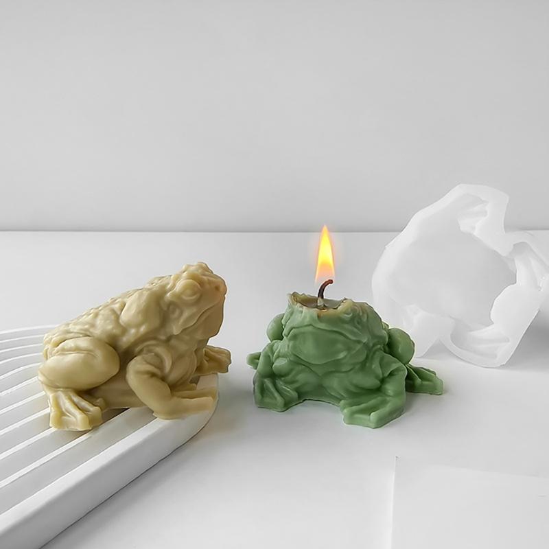 Toad Shaped Candlestick Silicone Mold Candle Base Mould Decorative Candle Holder Mold Ornament Home Decorations Mould