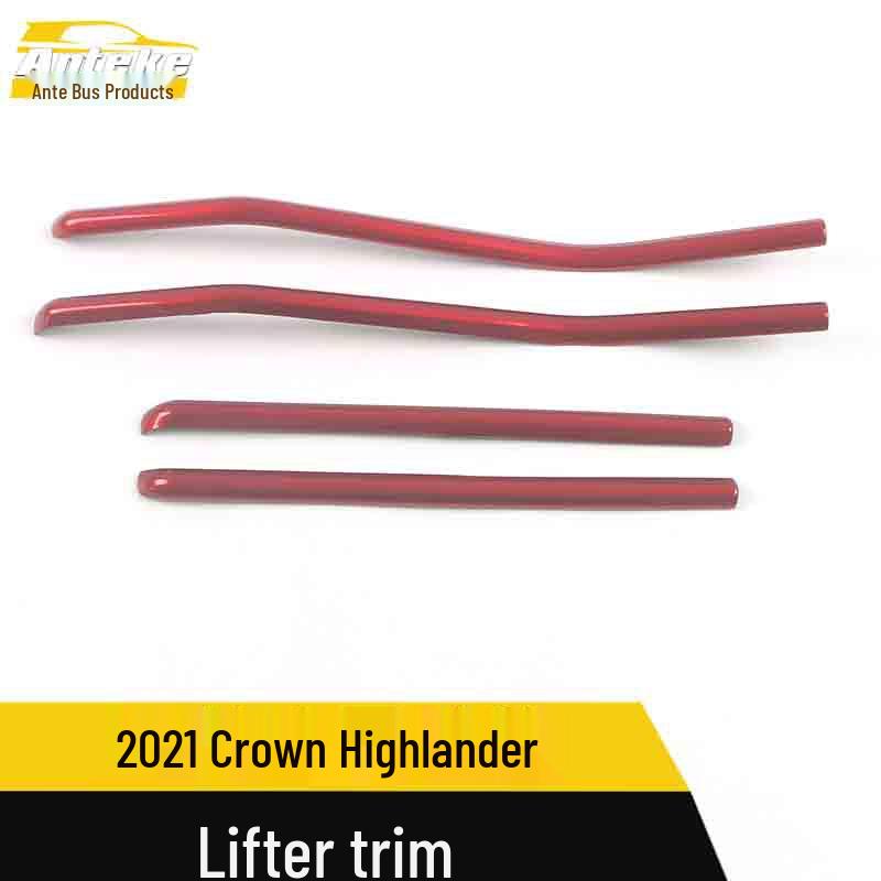 Compatible Crown Highlander Window Switch Trim Bright Strip for 2021 Lifter Model Modification