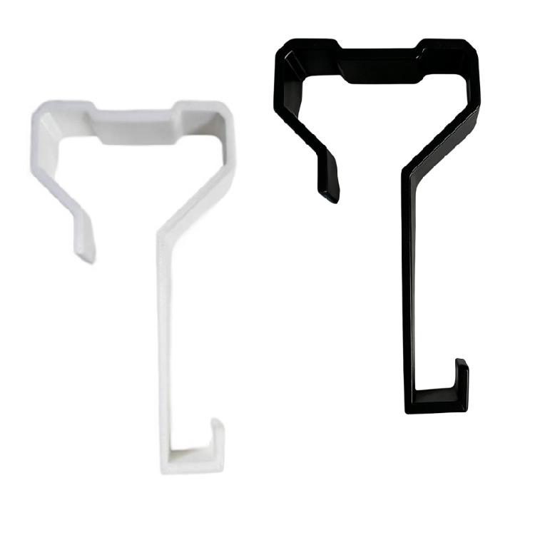 No-Drill Window Hook Set for Trailer Window Edges, 2-Piece Clip-On Hanger for Towels, Clothing, and Daily Home Use