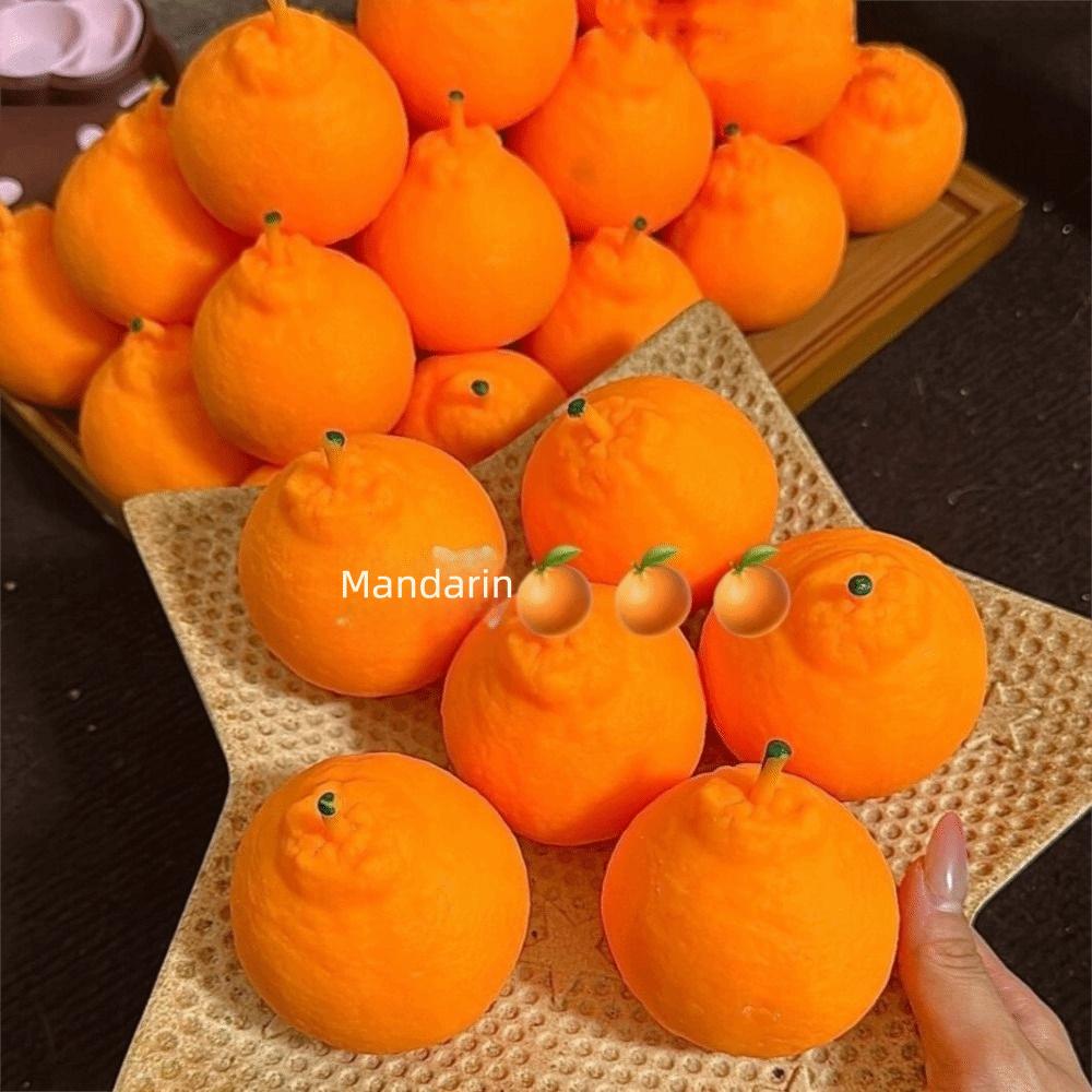 Soft TPR Ugly Tangerine Ball Skin Squeeze Toy DIY Pressure Ball Kit Adults Beginners