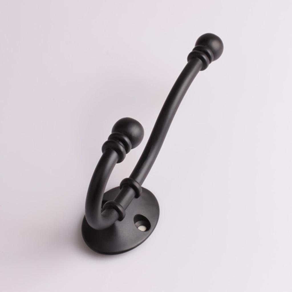 10Pcs Coat Hooks Antique Hanger Up & Down Double-hook European Hat Hanger Heavy Duty Robe Holder Towel Hooks with Screws