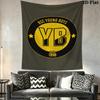 Bsc Young Boys Wall Tapestry Aesthetic Wall Hanging Printed Fabric Blanket Decorative Tapestries for Bedroom Living Room Home Decor