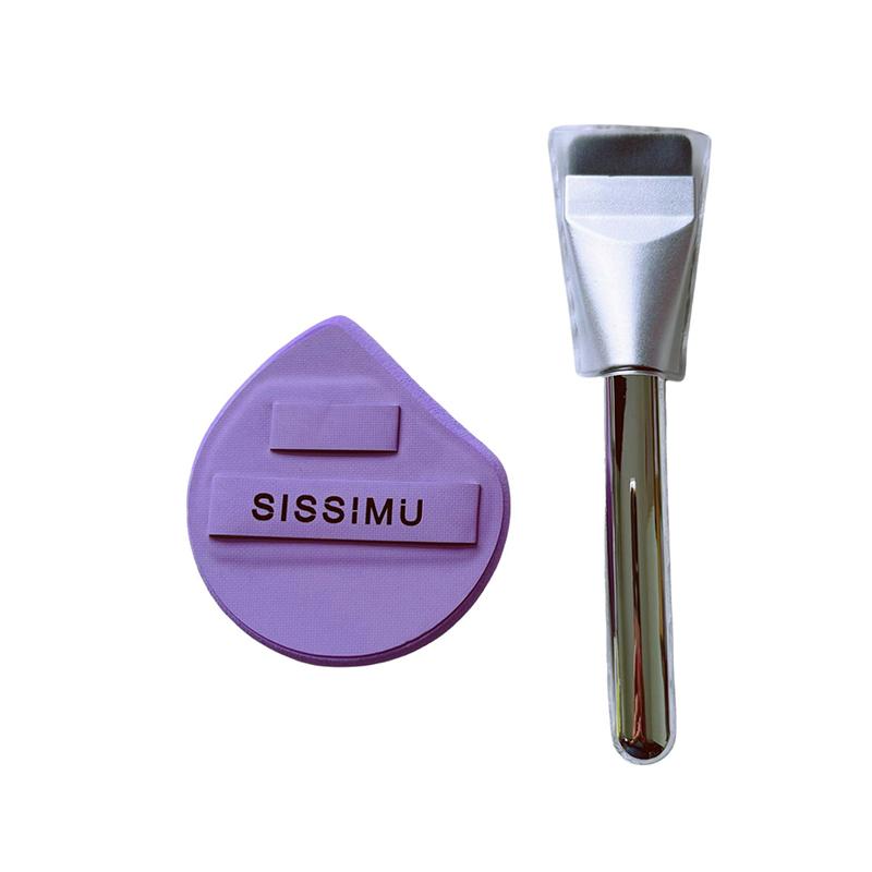 

Makeup Ultra-Thin Brush Set Professional Makeup Face Blending Sponge Foundation Brush Traceless Soft Flat Head Brush Beauty Tool фиолетовый