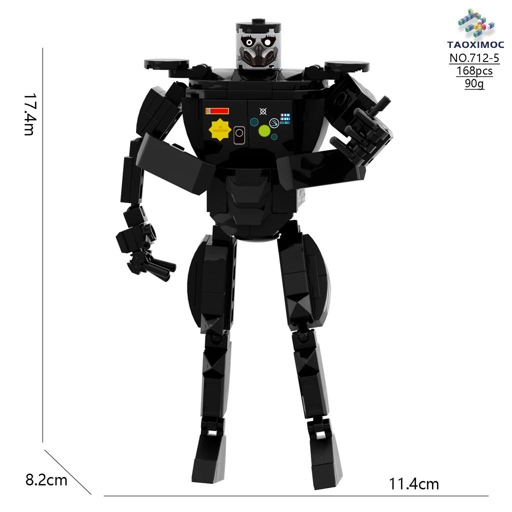 Skibidi Toilet Titan Tv Man Speakerman Horror Game Bosses Camara Building Block Cartoon Doll Model Kids Birthday Halloween Gift